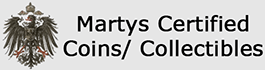 Martys Certified Coins / Collectibles